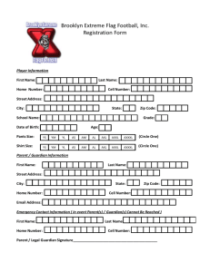 1) Registration Form word Doc - Brooklyn Extreme Flag Football
