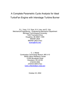 A Complete Parametric Cycle Analysis for Ideal TurboFan Engine
