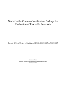 Work On the Common Verification Package for - RC-LACE