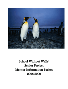 sww-mentor-handbook - School Without Walls Biology