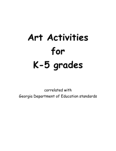 Art Activities for K-5 Grades - Jimmy Carter NHS Education Program
