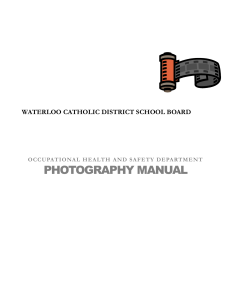 Photography Manual - Health & Safety