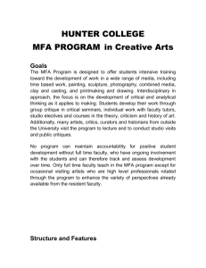 MFA Program Description