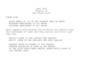 Chapter 13 - The Ocean Floor