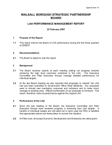LAA Performance Management Report