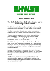Media Release - Handybin Waste Services