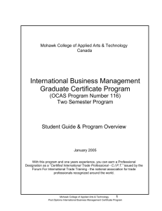 International Business Program Guide
