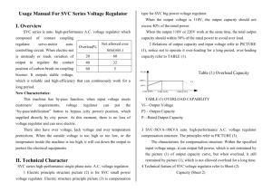 Usage Manual For SVC Series Voltage Regulator