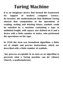 Turing Machine