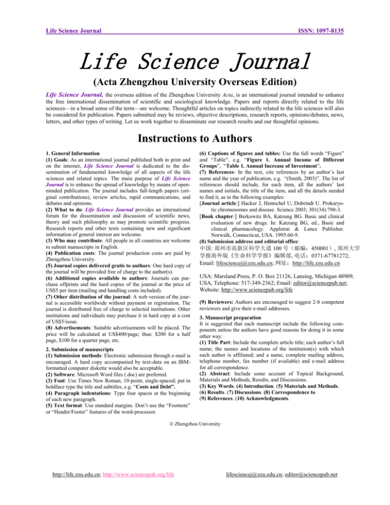 life science research articles