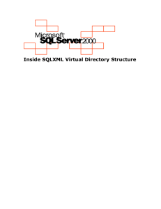 Inside SQLXML Virtual Directory Structure