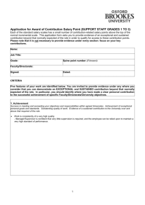 Contribution form grades 1 - 3