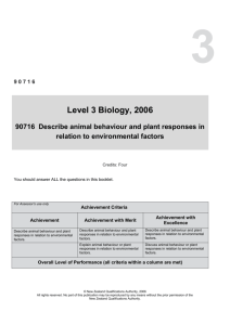 L3 Biology (90716) 2006