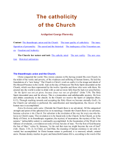 The Church - Orthodox Christian Booklets