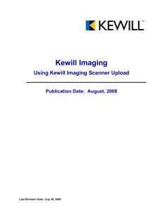 Kewill Imaging_Using Scanner Upload