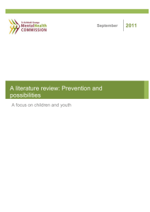 A literature review - Health and Disability Commissioner