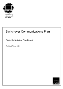 Switchover Communications Plan