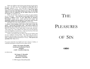 The Pleasures of Sin - Amoskeag Presbyterian Church