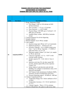 tender specification for equipment, tender ref:ciit/epc/02 (2015-16)