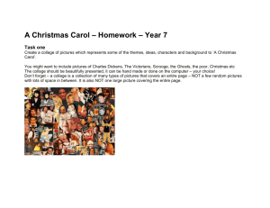 A Christmas Carol – Homework – Year 8