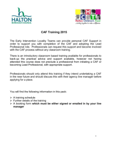 CAF-Training-Info-pack-2015... - Halton Safeguarding Children Board