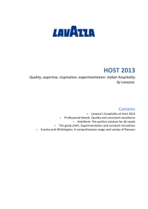 HOST 2013 Quality, expertise, inspiration, experimentation: Italian