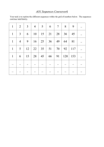 Sequence Grid - Suffolk Maths