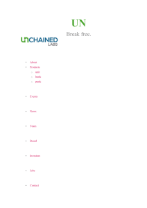 Press release - Unchained Labs