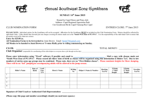Club Nomination Form - south west zone pony club