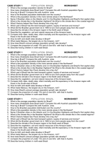 case study 1 population: brazil worksheet