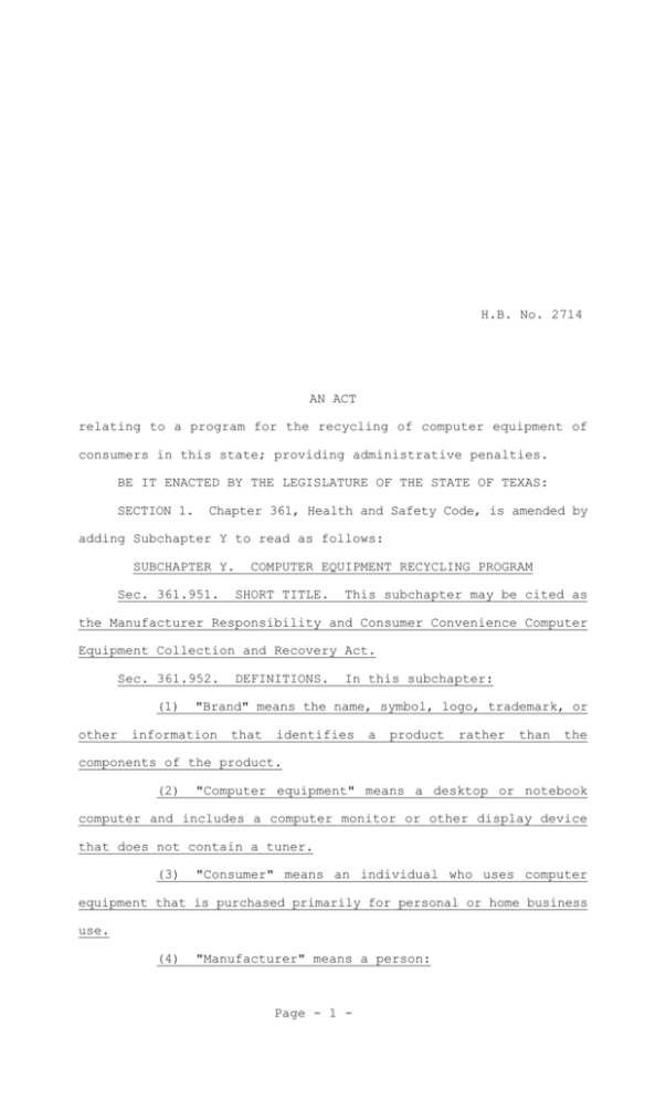 HB 2714