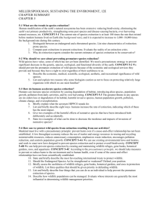 5-1 What are the trends in species extinction