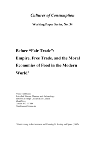 “Fair Trade”: Moralities, Empire, And Trade In