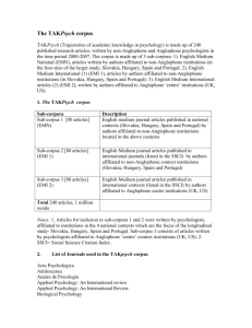 about the TAKPsych corpus