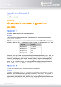 Answers: Grandma`s secret