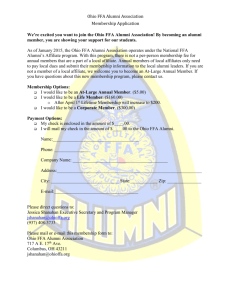 State FFA Alumni Association Membership Application