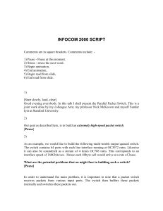 infocom 2000 script - Stanford University