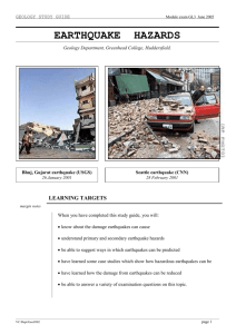 GL3 Earthquake hazards
