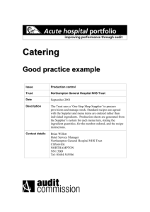 Good practice examples - Hospital Caterers Association