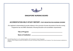 GUIDELINES FOR ACCREDITATION OF NURSING COURSES