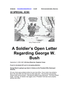 A Soldier`s Open Letter