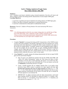 Lab 4: Timing Analysis of Logic Gates