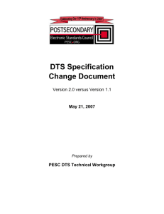 Data Transport Standard Change Document