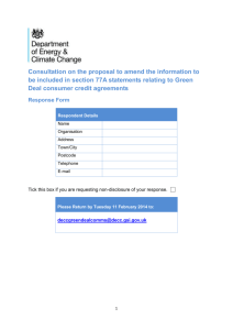Consultation response form