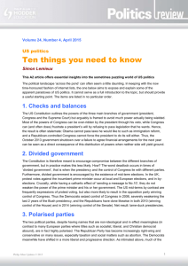 US politics: Ten things you need to know