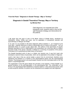 Diagnosis in Gestalt Theoretical Therapy