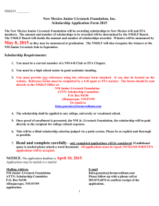 2015 NMJLF Scholarship Form