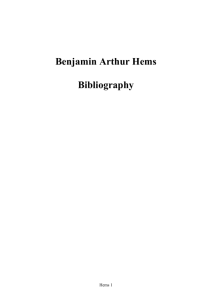 Draft Biographical Memoir - Biographical Memoirs of Fellows of the