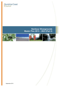 Nambour Showgrounds Master Plan 2013 - 2023