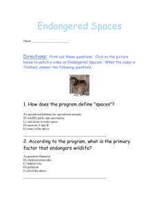Endangered Spaces
